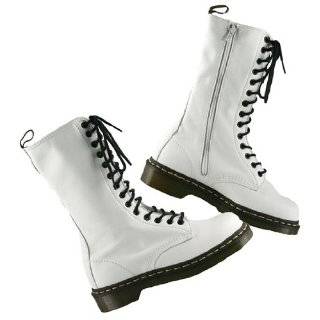 Dr. Martens 1B99, 14 Eyelet, Womens Napa Leather Boots, White