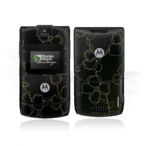  Design Skins for Motorola RAZR V3   Bling Flowers Design 