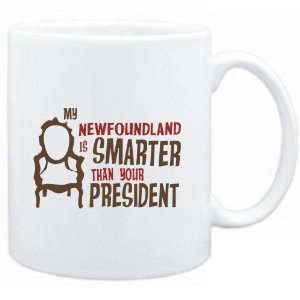  Mug White  MY Newfoundland IS SMARTER THAN YOUR PRESIDENT   Dogs 