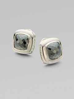 Pave Diamond & Sterling Silver Mosaic Earrings