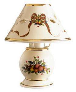 Lenox Holiday Tartan Fine Candle Lamp NIB  