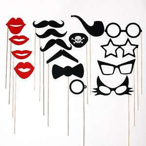 MUSTACHE ON A STICK Wedding Party Photo Booth Prop Mask  