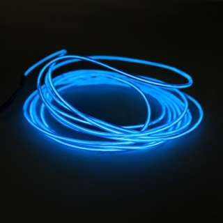 3m 9.8FT EL Wire Neon Blue Glow Light Battery Driver  