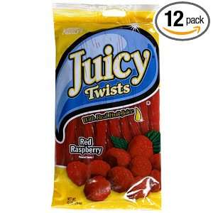Kennys Candy Juicy Red Raspberry Juicy Twists, 9 Ounce Packages (Pack 