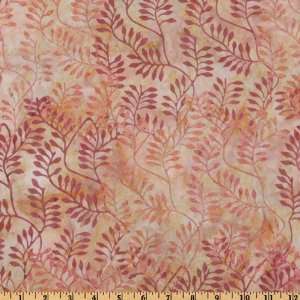  44 Wide Chop Chop Batik Leafy Vines Vintage Fabric By 