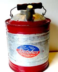 Delphos Oil Or Gas Can Hand Made Never Used Old Stock  