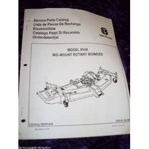    New Holland 914A Rotary Mowers OEM Parts Manual New Holland Books