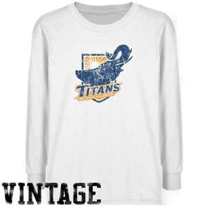  NCAA Cal State Fullerton Titans Youth White Distressed 