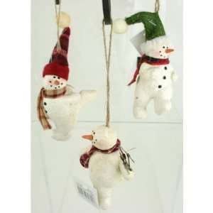  Dancing Snowman Ornament Set of 3 Case Pack 8