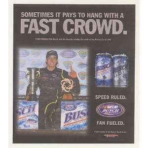  2007 NASCAR Kyle Busch Arizona Travel 200 Win Busch Print 