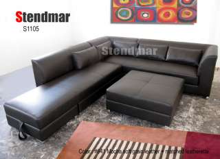 NEW MODERN EURO DESIGN SECTIONAL SOFA + QUEEN BED S1105A  