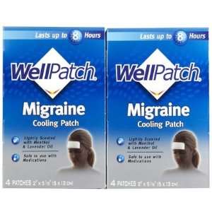  WellPatch Migraine Cooling Headache Pads, 2 ct (Quantity 