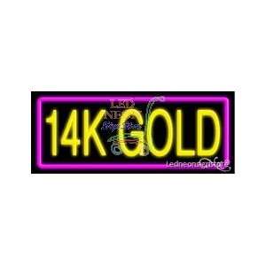  14k Gold Neon Sign