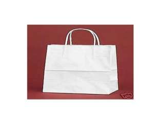 250 PCS White Vogue Kraft Paper Retail Shopper Gift Bag  