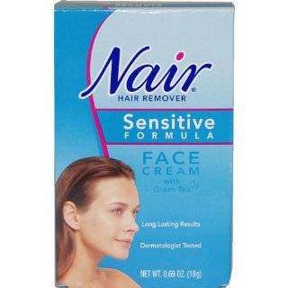 Nair Hair Remover Sensitive Formula Face Cream with Green Tea,