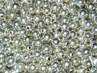 Lb/ Pound Silvertone Bead Mix  Metallic Plastic  