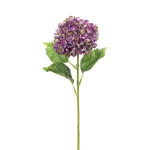   of 12 Purple Hydrangea Artificial Flower Stems 24