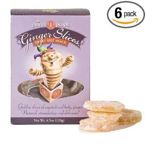 The Ginger People Crystallized Ginger Slices, 4.5 Ounce Boxes (Pack of 
