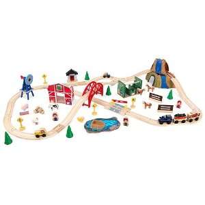  Kidkraft Childrens Toy 75Pc Farm Train Tabletop Play Set 