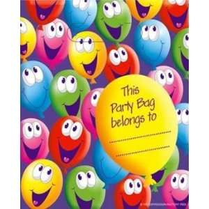  Just For Fun Smiley Balloons Party Loot Bags (Pack Of 8 