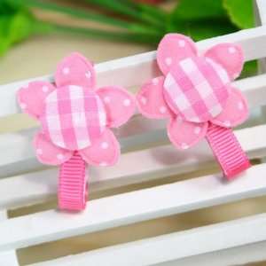  (Pink) 1 Pair Baby/Todler/Girl sunflower Shaped Cloth Texture hair 