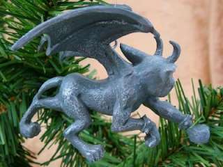 Gargoyle Gothic Pillar Dragon Crypt Halloween Ornament  