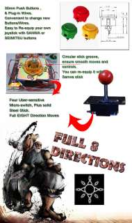 Players Fighting Stick Arcade Game Joystick PC 6 Buttons Street 
