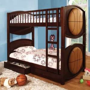    Olympic Sports Basketball Twin/Twin Bunk Bed
