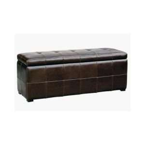  Wholesale Interiors OMY 153 J001 DK BRN Storage Bench 