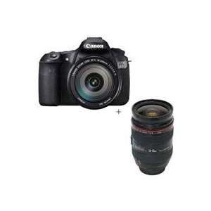  Camera / Lens Kit, Black with EF 18 200mm f/3.5 5.6 IS Lens & EF 24 