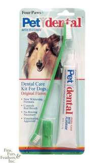 Four Paws Pet Dental Care Kit For Dogs with Toothbrush  