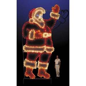  Waving Santa   Christmas Light Display