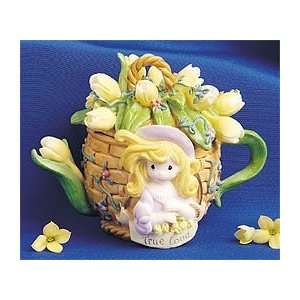 Precious Moments Flower Basket Mini Teapot 