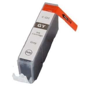 Five Gray Compatible Ink Cartridges Canon CLI 221 (CLI221GR) CLI221 