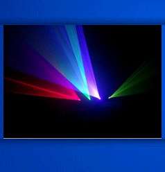 New DJ 420mW 4 Lens Red Green Yellow Blue Violet Stage Laser Light 