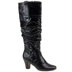 New Womens Life Stride Unique Wide Shaft Black Boot  