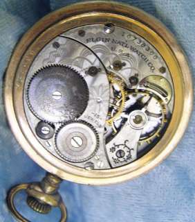 Early Elgin 15 Jewels Pocket Watch NR  