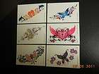   TRIBAL HEARTS & FLOWERS 6 LOT LOW BACK TEMPORARY TATTOOS 512054