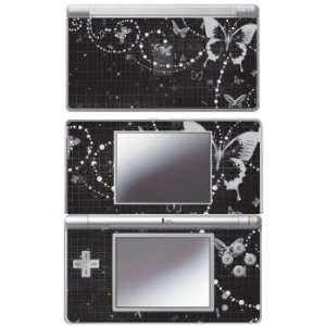   Vinyl Skin Decal for Nintendo DS Lite   Black Butterfly Video Games