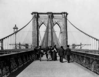 BROOKLYN BRIDGE PHOTO NEW YORK CITY MANHATTAN HISTORIC LANDMARK THE 
