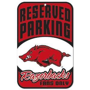  Arkansas Razorbacks 11 x 17 Reserved Parking Sign 