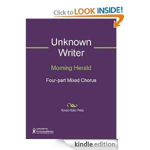 Morning Herald Sheet Music Unknown Writer  Kindle Store
