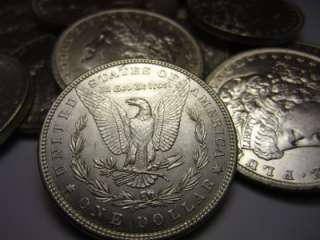 Old US Silver Coin Lot Uncirculated Morgan Silver Dollars Set Bullion 