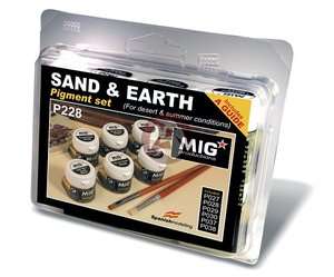 Mig Productions Sand & Earth Pigment Set P228  