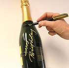 Wine Bottle Gift Massage Metallic Pen Marker Set of 2