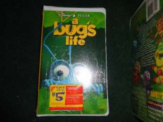 Disneys Pixar A Bugs Life Movie VHS 5 Character Cover Collection Set 