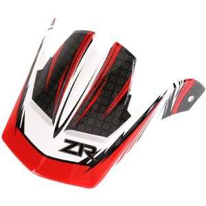  Rail Dirt Bike Motorcycle Helmet Accessories   White/Red / One Size