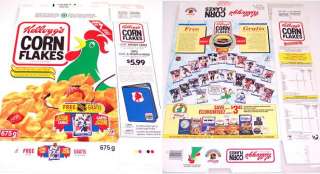 This is for one 1992 Hockey Canada Corn Flakes Cereal Box. Box is 