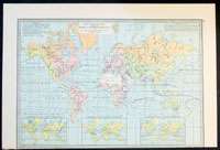 1879 Philip Antique World Map Regional Wind Directions  