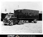 1938 Ford COE Tractor Trailer Truck Factory Photo